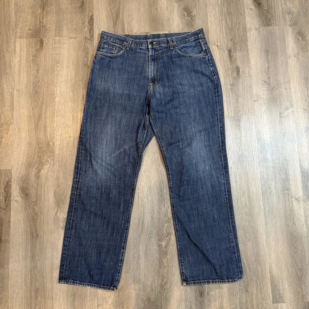 Vintage Y2K Lucky Brand Dungarees Jeans Baggy 38x31 Made In USA Gene Montesano